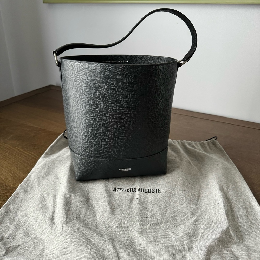 Ateliers Auguste Mazarine bucket bag, brand new, grey